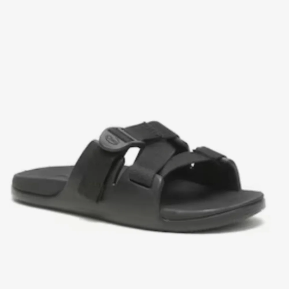 NIB Chaco Chillos Slide Sandals Black Adjustable Strap Sandal Kids Size 4